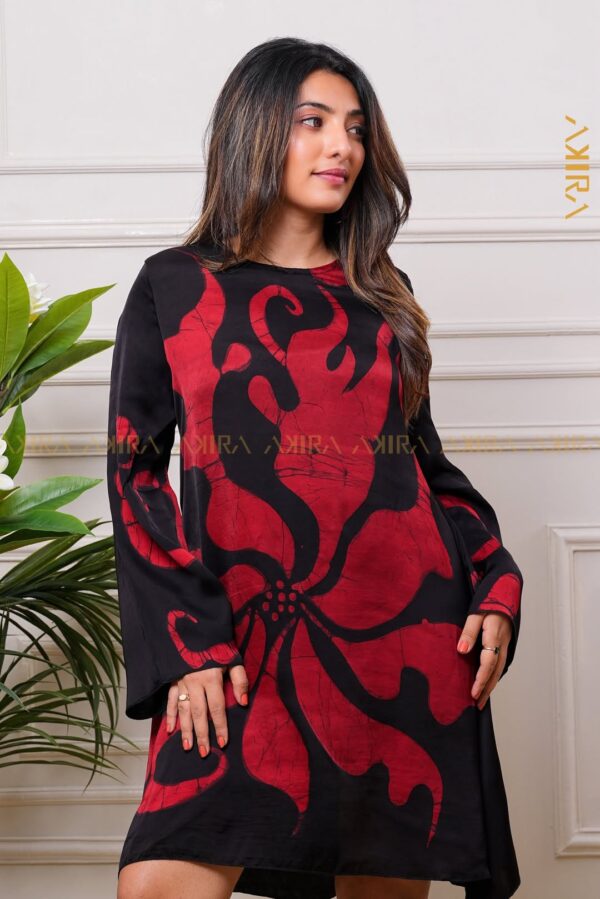 Zaflora elegant silk party dress