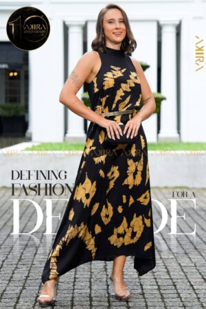 Flore luxe silk party dress