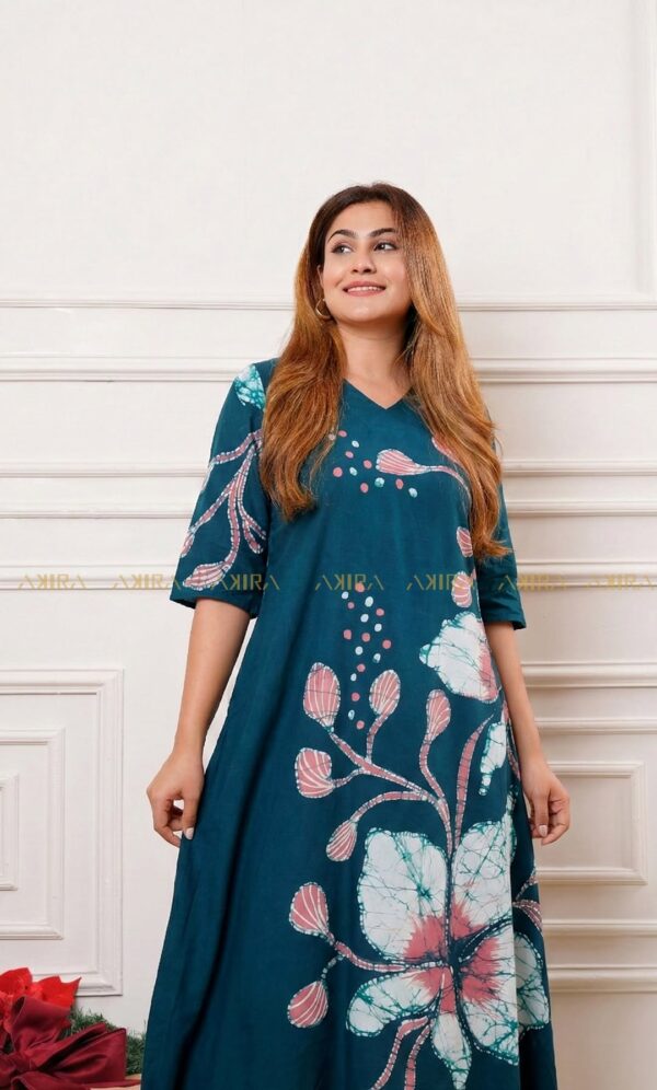 The flora silk party dress