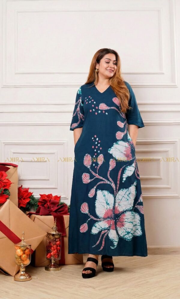 The flora silk party dress