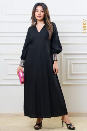 Queen Midnight Work Detail Dress