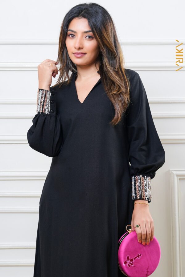 Queen Midnight Work Detail Dress