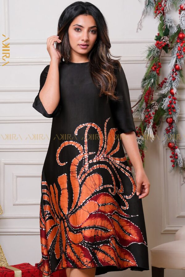 Veloura Modern Silk Party Dress