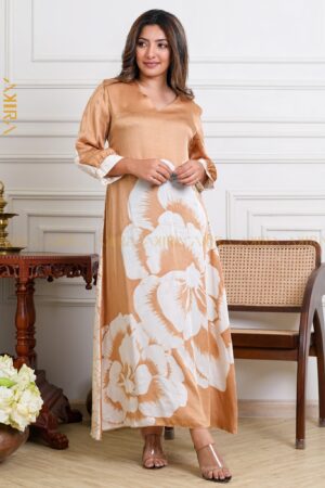 Heavenly haze silk party dress 2