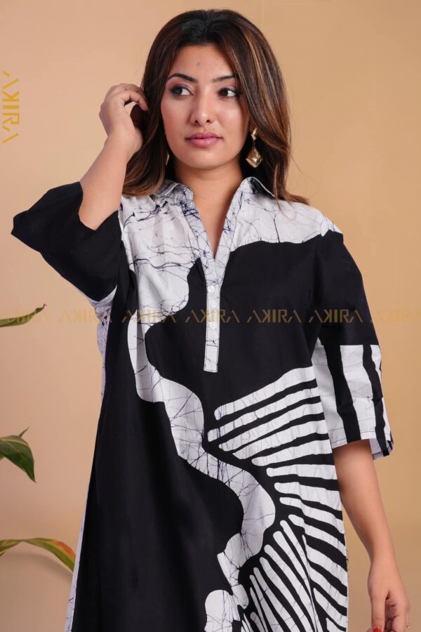 Midnight Tulip Slip Batik Dress