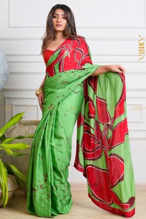 Exclusive Desinger Special Silk Batik Saree