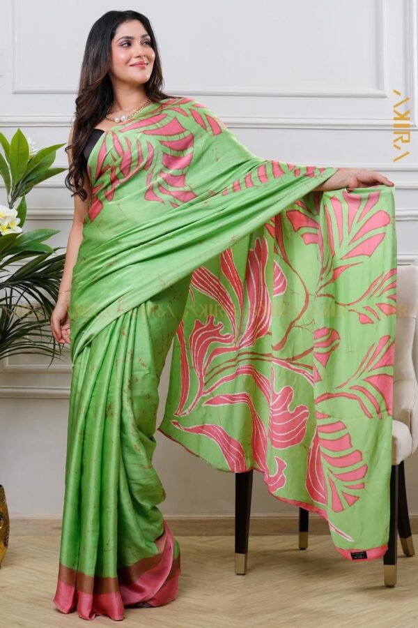 Exclusive Desinger Special Silk Batik Saree