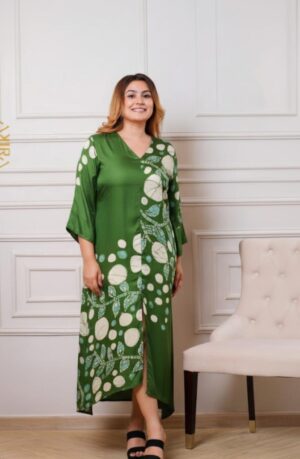 Gardanic floral silk party dress