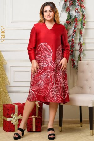Evarose silk party dress