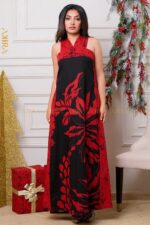 Ruby flowery batik dress