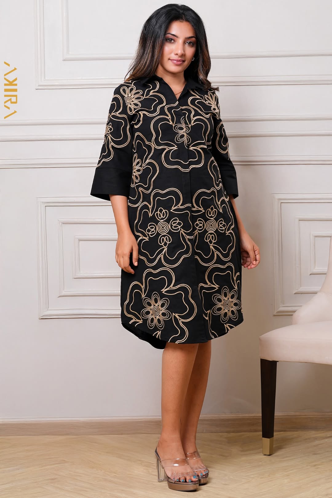 Golden exclusive dress