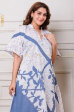 Verdant crown batik dress