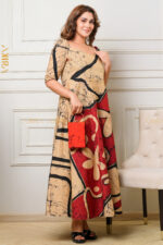 Lumora batik flared dress