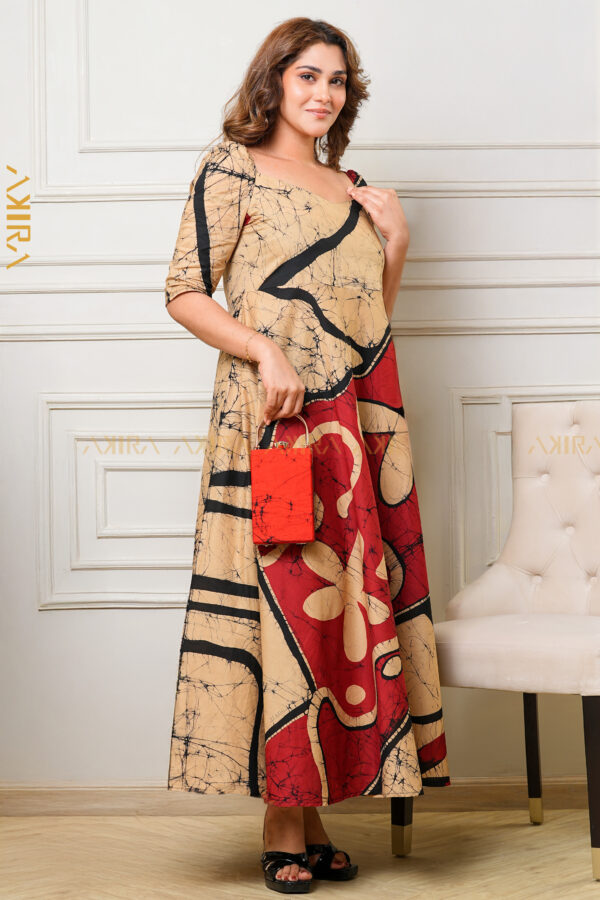 Lumora batik flared dress