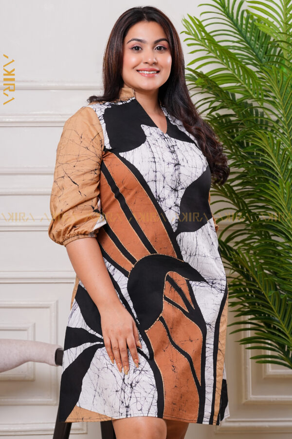 Twilight bloom batik dress