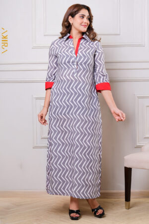 Zigzag Line Dress