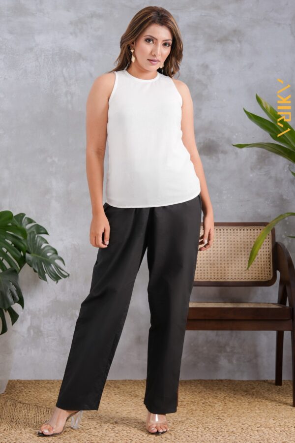 Linen Casual Crop Top