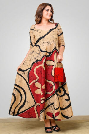 Lumora batik flared dress