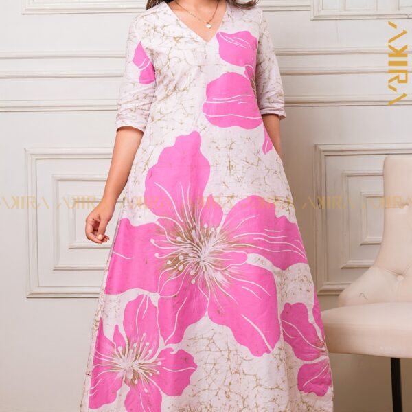 Begonia designer batik dress