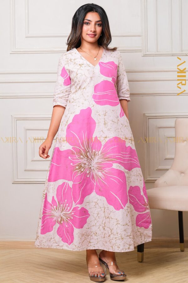 Begonia designer batik dress
