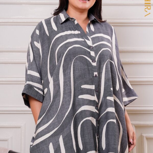 Moonpetal zag elegant dress