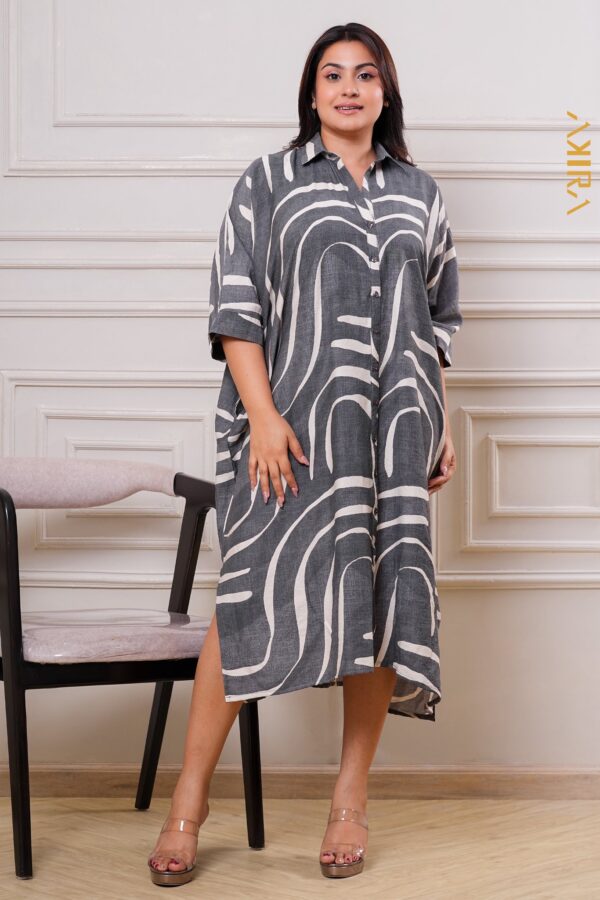 Moonpetal zag elegant dress