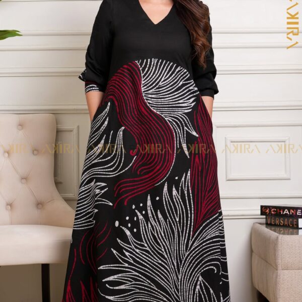 Linfina batik designer dress