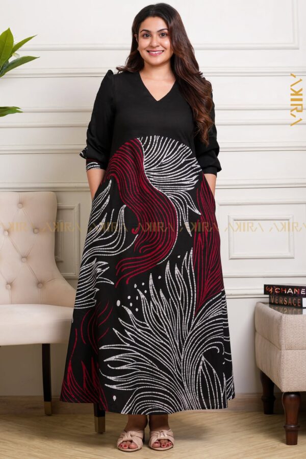 Linfina batik designer dress