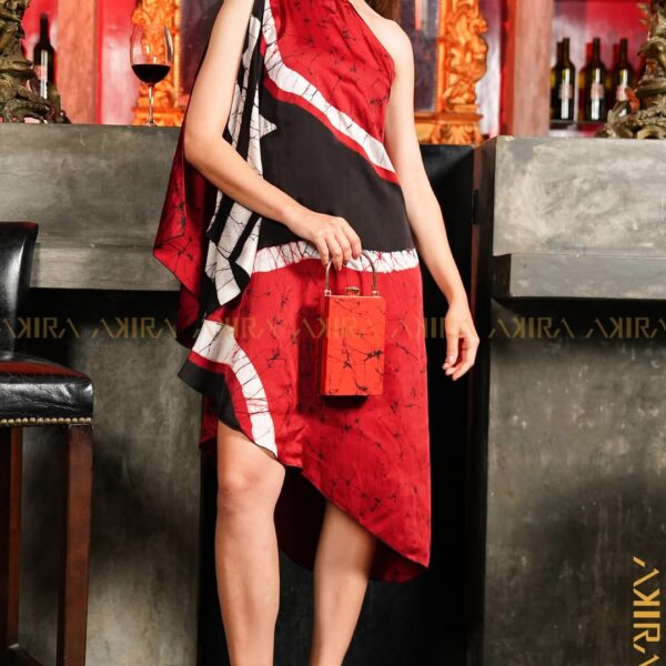 The luxe silk designer party dress