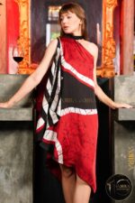 The luxe silk designer party dress