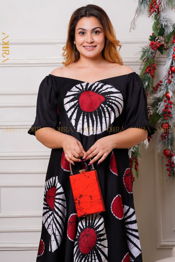 Elegant of luxe silk party dress