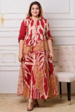 Oviya colourful batik designer dress
