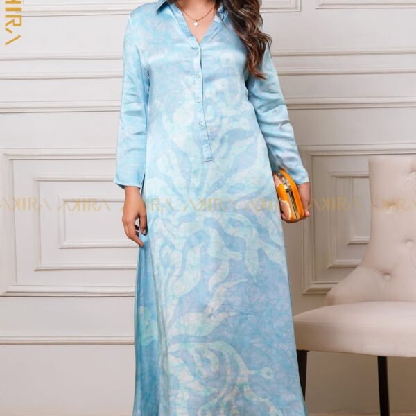 Ocenic Flora Silk Party Dress