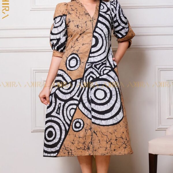 Emeraldra elegance batik dress