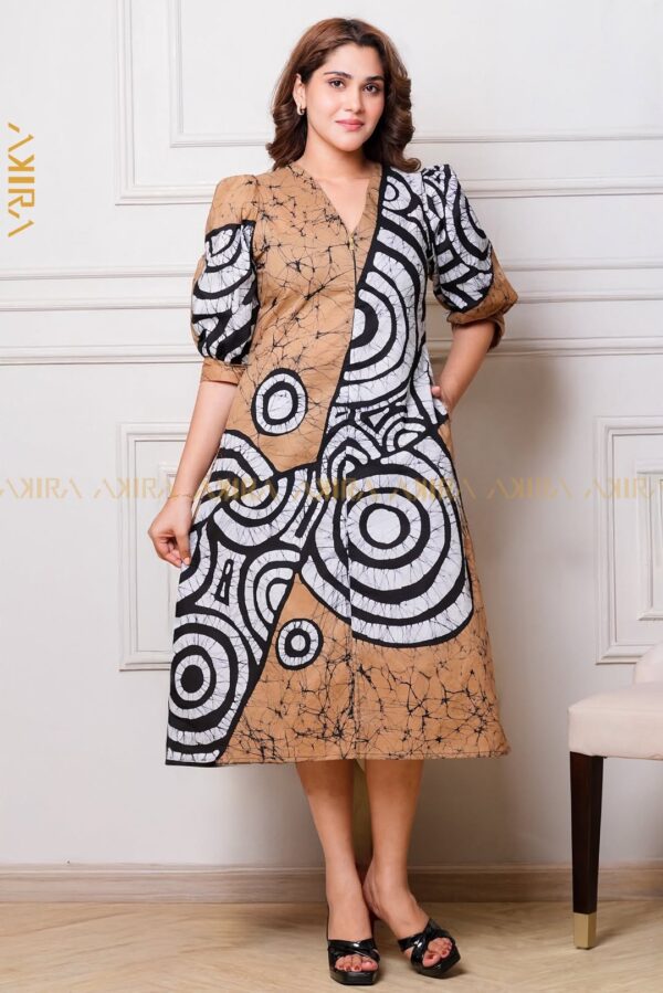 Emeraldra elegance batik dress