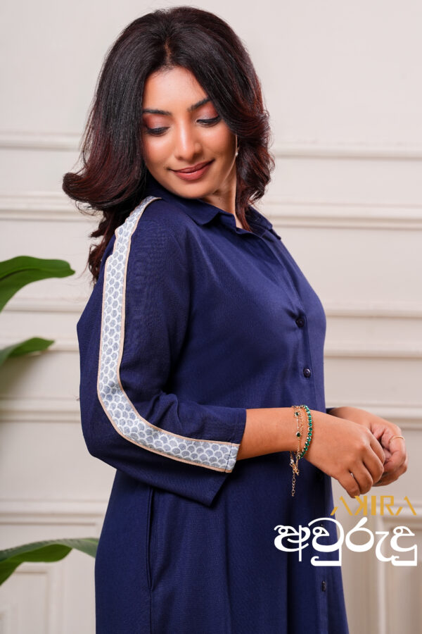 Seline Linen Detail Dress