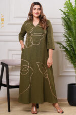 Gardanic linen elegant dress
