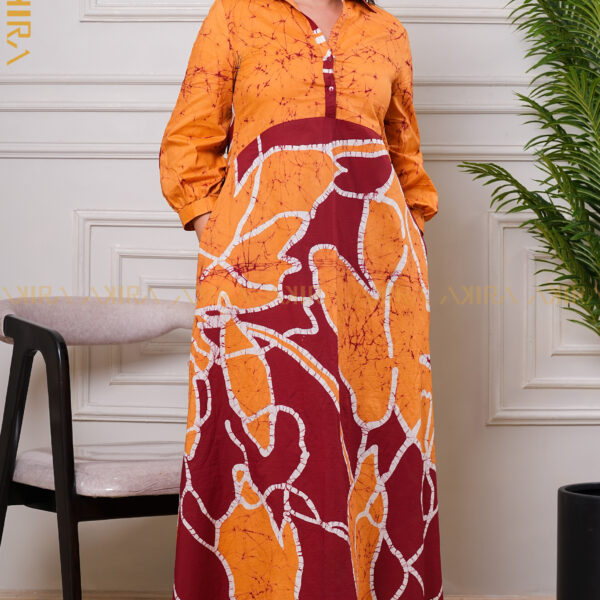 Royal Batik Bloom Dress
