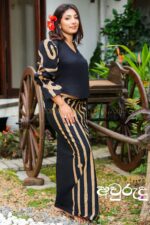 Golden may අවුරුදු batik top