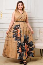 Lavique batik flared dress