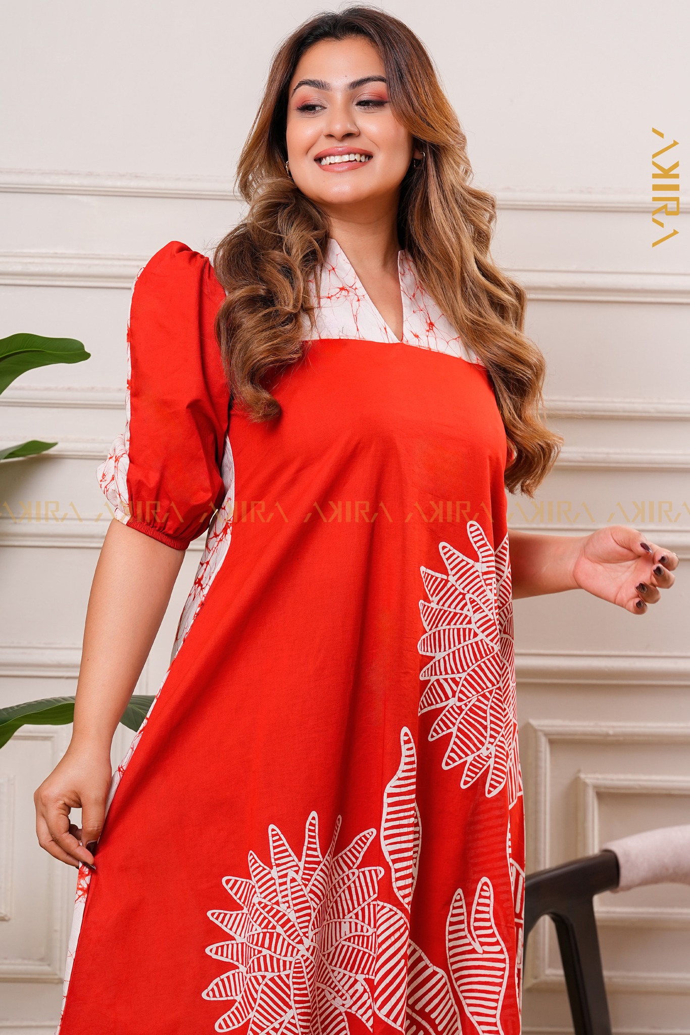 Modern flora batik dress 1