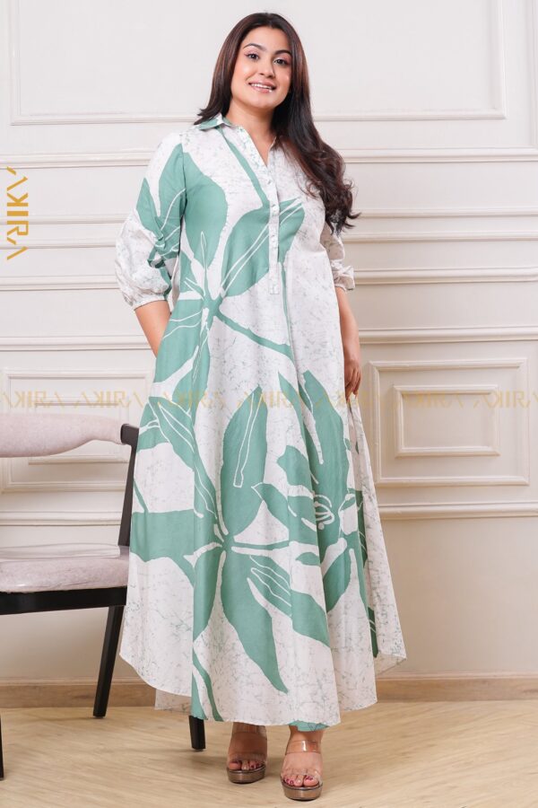 Pale blossom batik dress