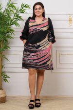 Radiant ruche batik dress