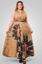 Lavique batik flared dress