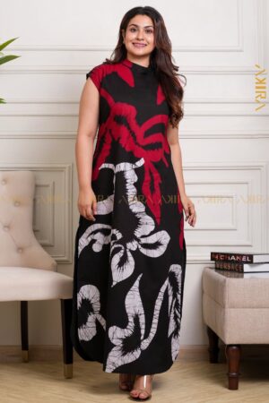 Bree flora batik designer dress