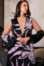 Ocean charm silk party dress