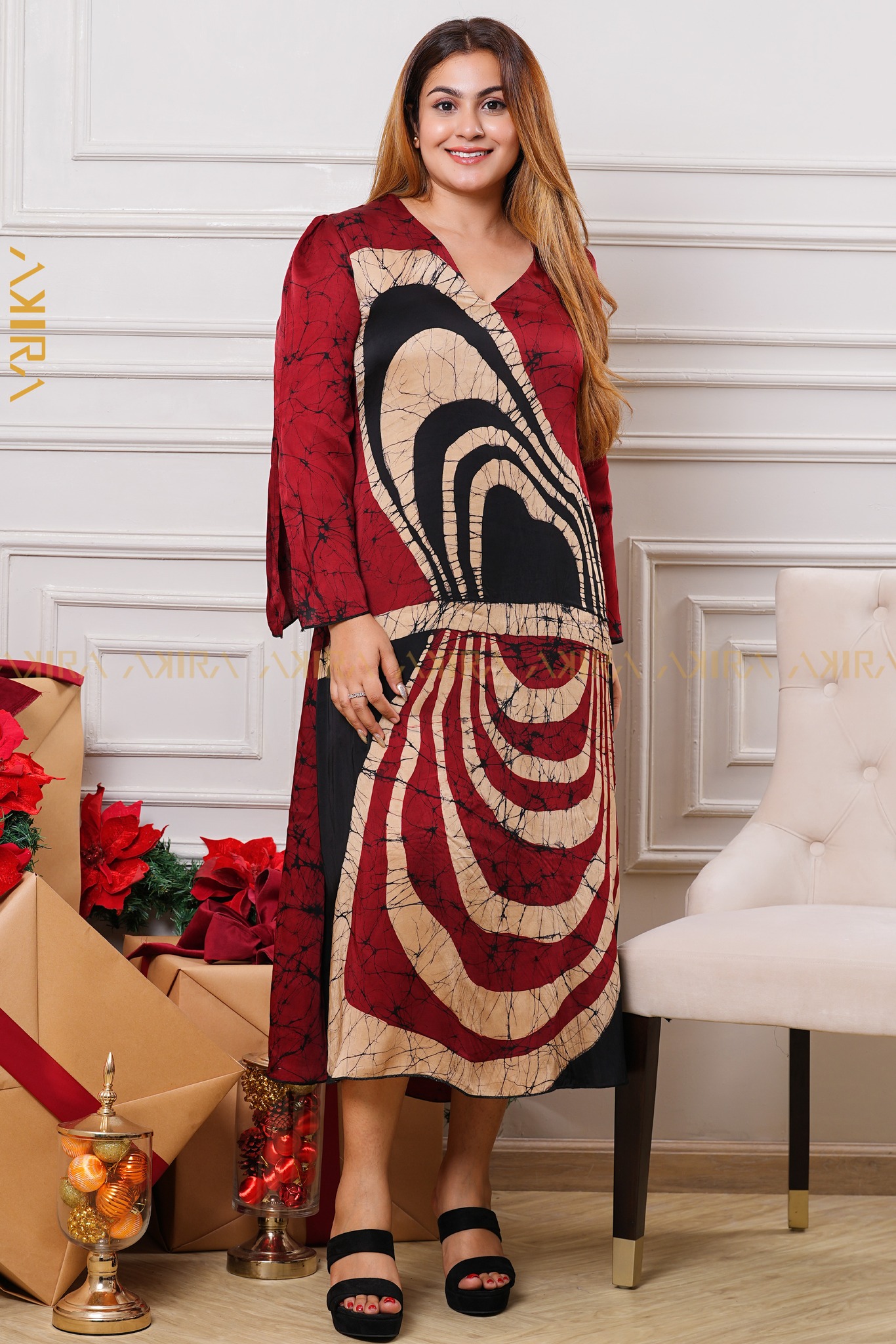 Mira Luxe Silk Party Dress