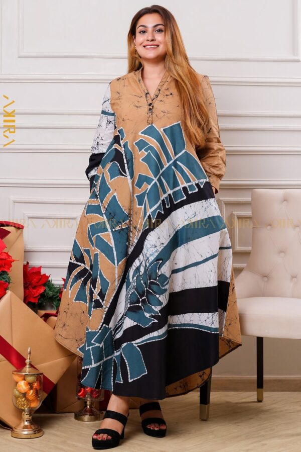 Rustic reverle batik dress