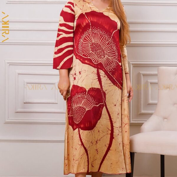Dreaming Rose Silk Party Dress