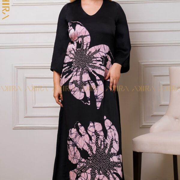 Dark Florence Silk Designer Dress